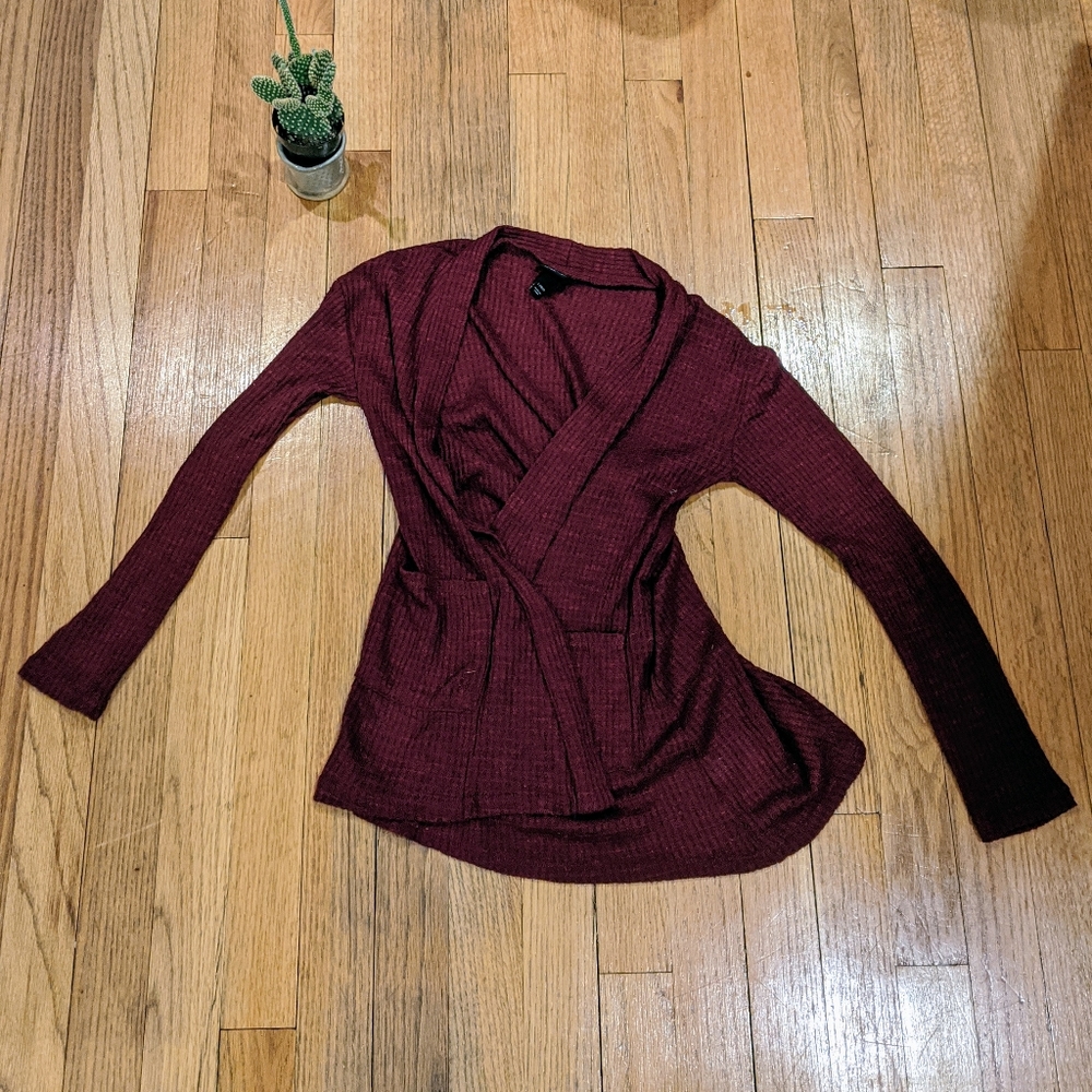 Maroon Cardigan